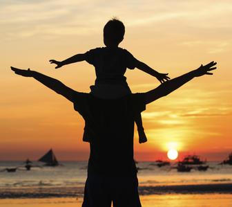 father and son having fun on sunset Law Office of Marc Andrew Moses